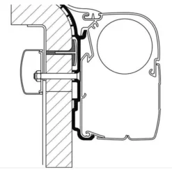 Thule Adapter Bürstner, Länge 5,5 M