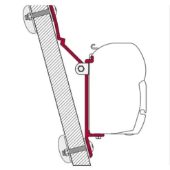 Fiamma U-Adapter -Camping Komfort 11637 2 fiamma adapter u b markise
