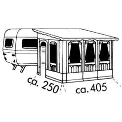 Vorzelt Brand Forum -Camping Komfort brand forum wohnwagen vorzelt groesse 08 linkseinzug 1000 7 2003