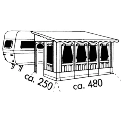 Vorzelt Brand Forum -Camping Komfort brand forum wohnwagenvorzelt groesse 13 linkseinzug 1000 10 2003