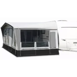 Wohnwagen-Vorzelt Brand Palazzo 280 -Camping Komfort brand palazzo 280 seitenwand allwetteroeffnung geschlossen fensterelemente abgeklappt 1000 7 3483