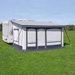 Ganzjahres-Vorzelt Hahn Zelte Friesland, Linkseinzug -Camping Komfort dauervorzelt hahn friesland teileinzugsvorzelt fuer caravans 600 2 23942