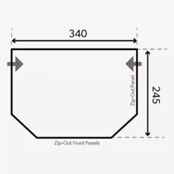 Aufblasbares Vorzelt Dometic Pop Air Pro 340 Für Eriba / Trigano -Camping Komfort dometic aufblasbares vorzelt pop air pro 340 wohnwagenvorzelt grundflaeche masse 1000 3 23273