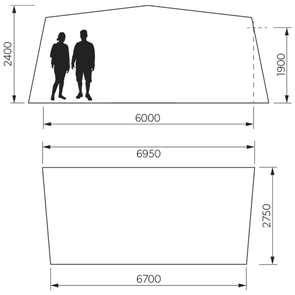 Luftvorzelt Wohnwagen Dometic Residence AIR All-Season | Grösse 18 | 1.075 - 1.100 2 Luftvorzelt Wohnwagen Dometic Residence AIR All-Season | Grösse 18 | 1.075 - 1.100 – Bild 2