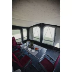 Aufblasbares Vorzelt Vango Riviera Air 390 Elements All Season -Camping Komfort grosser innenraum vango riviera air 390 elements all season luft zelt graues wohnwagenvorzelt caravanvorzelt 1000 6 24098