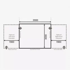 Aufblasbares Vorzelt Dometic Grande Air All-Season 390 S -Camping Komfort luftvorzelt dometic grande air all season 390 grundflaeche masse 1000 7 21804