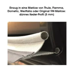 Buszelt-Kederadapter Outwell Befestigung-Adapter-Set Mit Doppelkeder 7-7+5 Mm -Camping Komfort outwell einzug in eine markise von thule fiamma dometic westfalia oder original vw markise duennes keder profil 5mm 1000 5 20116