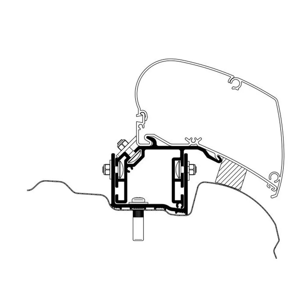 Thule Markisen-Adapter Für VW Crafter / MAN TGE Baujahr 2017, Dachmarkisen Serie 6 1 Thule Markisen-Adapter Für VW Crafter / MAN TGE Baujahr 2017, Dachmarkisen Serie 6