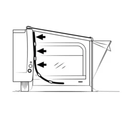 Thule QuickFit Side Tensioning Kit -Camping Komfort thule quickfit side tensioning kit markise 2 2 11501